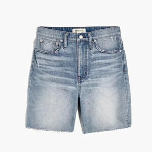 NWOT‎ Madewell High-Rise Mid-Length Denim Shorts - Size 27